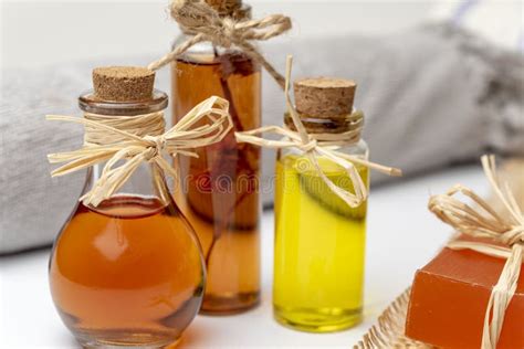 Massage Oils And Soaps For Spa And Wellness Stock Image Image Of Wellness Orange 170136093