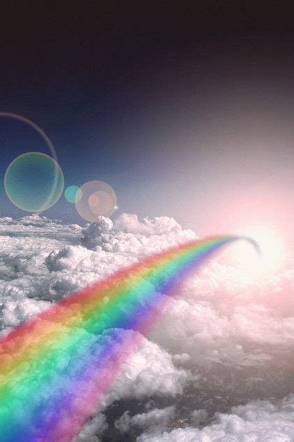 Rainbow Way In The Sky Rainbows Skies Nature