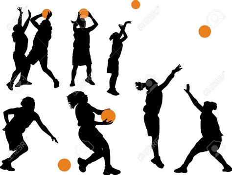 Basketball Girl Silhouette Clipart 20 Free Cliparts Download Images