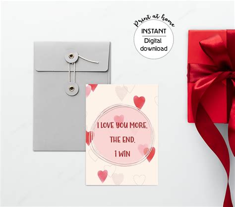 Printable Valentines Day Card For Boyfriend Anniversary Card Etsy