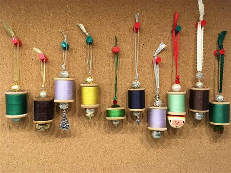 Sewing Machine Bobbin And Thread Spool Ornaments Spool Crafts How To