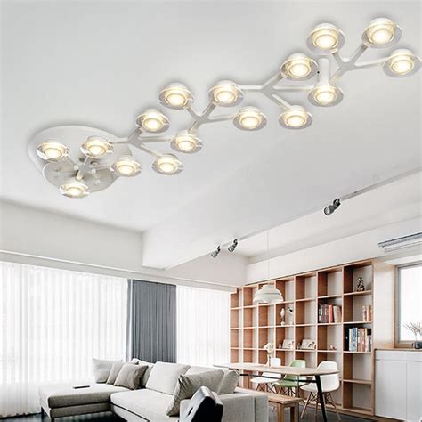 Así nadie se golpea en la cabeza y se consigue una luz homogénea desde arriba. Moderno Techo led Luces para salón dormitorio cocina ...