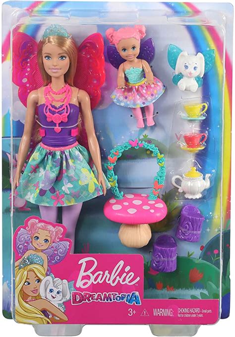 Barbie® Dreamtopia Tea Party Playset With Barbie® Fairy Doll And Accessories Greenpoint Toys