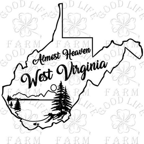 West Virginia Svg West Virginia State Svg File Files For Cricut West