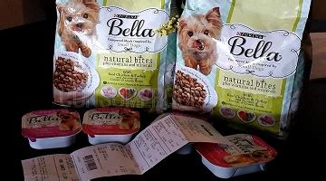 Purina bella natural bites with real chicken and beef. Bella Dry Dog Food $1.50 & Wet Food 19¢ at PetSmart!