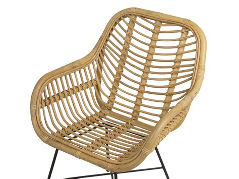 Rattan Accent Chair Natural Canora Uk