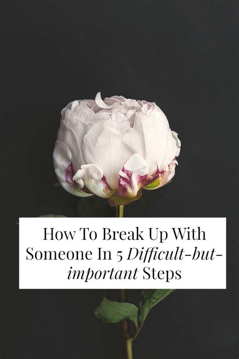 It can be devastating for someone to think that a relationship is going 100% perfect …and then have their partner. How To Break Up With Someone In 5 Difficult-but-important ...