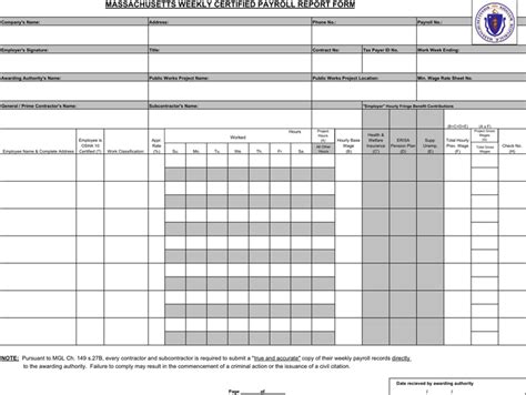 Certified Payroll Template Free Template Downloadcustomize And Print