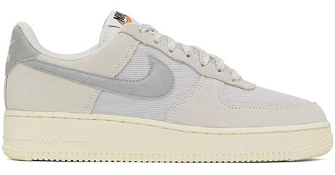 Nike Gray Air Force 1 07 Sneakers In Black For Men Lyst Canada