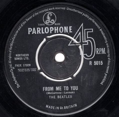 The Beatles From Me To You 1963 Vinyl Discogs