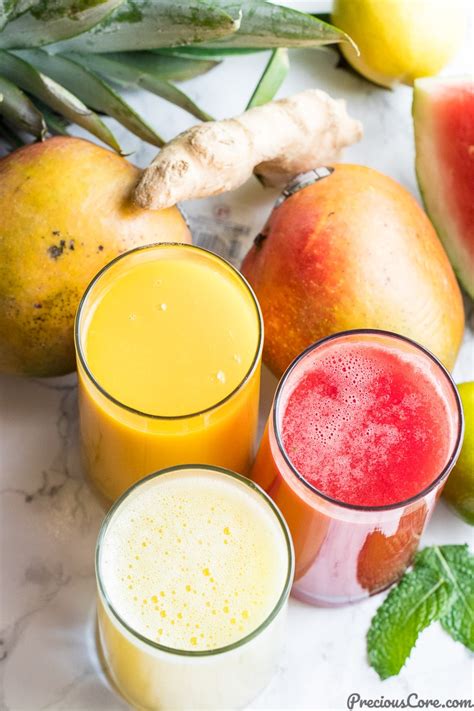 These healthy smoothie recipes are a bonafide breakfast heroes. 3 HEALTHY JUICE RECIPES (VIDEO) | Precious Core