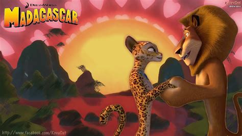 Madagascar 3 Gia And Alex Kiss