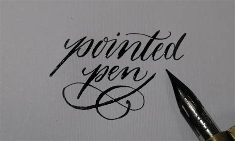 Pointed Pen Modern Calligraphy Example Calligrascape