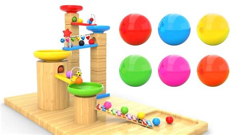 Learn Colors With Marble Maze Run Color Balls For Toddlers Colors