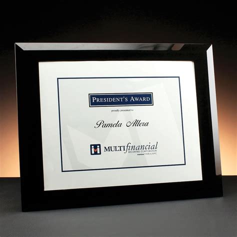 Certificate Frame Glassical Designs Awards Trophies Corporate Ts