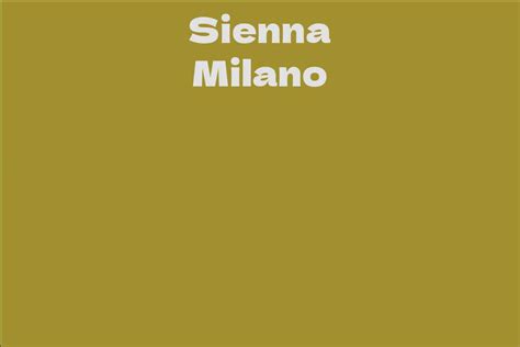 Sienna Milano Facts Bio Career Net Worth Aidwiki