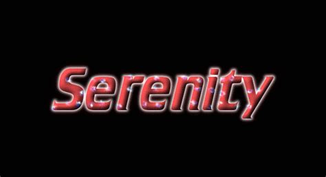 Serenity Logo Free Name Design Tool From Flaming Text