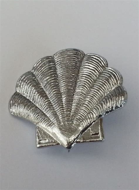 Shell Lapel Pin Badge