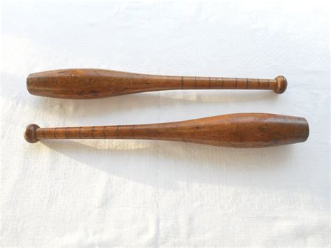 Antiques Atlas Pair Of Antique Indian Clubs Exercise Batons