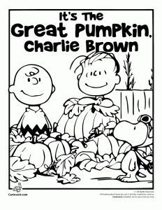Simply do online coloring for charlie brown halloween trick or treat coloring page directly from your gadget, support for ipad, android tab or using our web feature. It's the Great Pumpkin Charlie Brown Coloring Pages | Woo ...