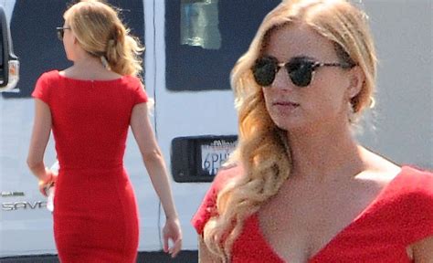 Emily VanCamp Shows Off Her Stunning Curves In A Plunging Scarlet Dress