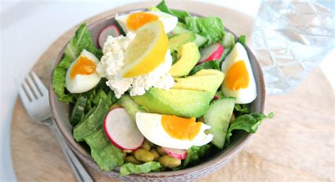 Gezonde Salade met Avocado en Ei
