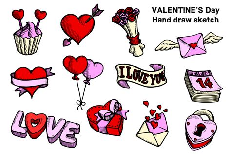 Valentines Day Hand Draw