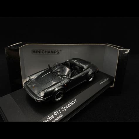 Porsche 911 Speedster 1988 Slate Grey Metallic 143 Minichamps