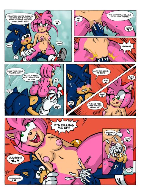 Rule 34 Amy Rose Anthro Areolae Balls Breasts Comic Cum Cum In Pussy