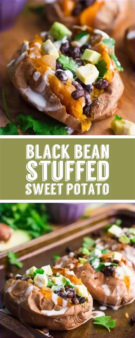 Black Bean Stuffed Sweet Potatoes This Recipe Is Vegan Gluten Free