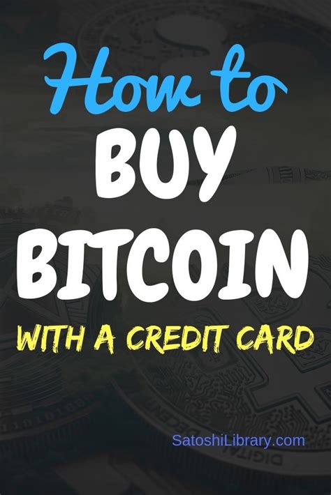 How can you go about it? How to buy Bitcoin instantly with your credit card or ...
