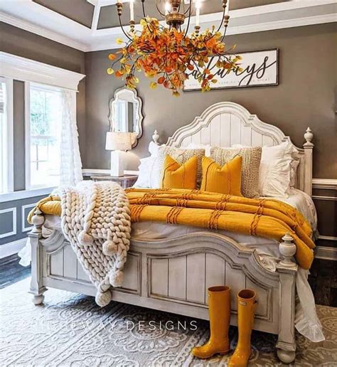 15 Most Amazing Farmhouse Cozy Bedrooms All Decorated For Fall
