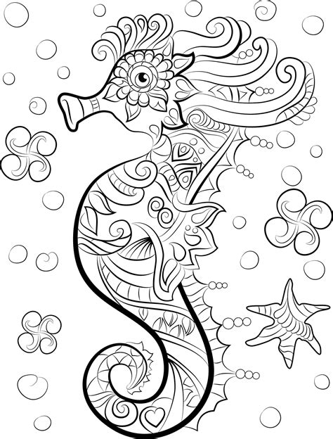 Water Animals Images For Coloring