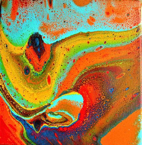 The Depths Of The Earth Abstract Modern Fluid Art Painting Etsy