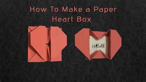 Diy Crafts Easy Paper Heart Box Making Origami Youtube