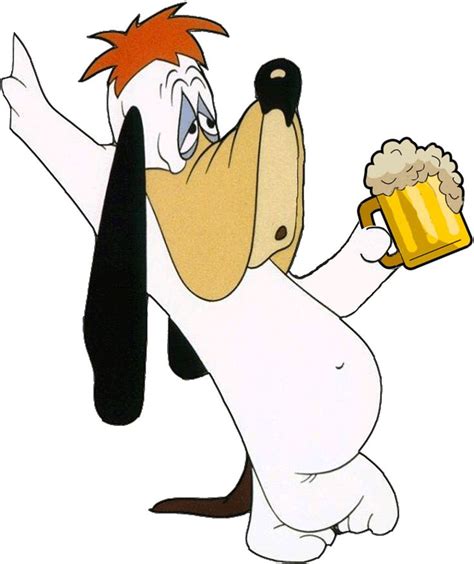 Droopy Dog Holding Cup Cartoons Classic Cartoon