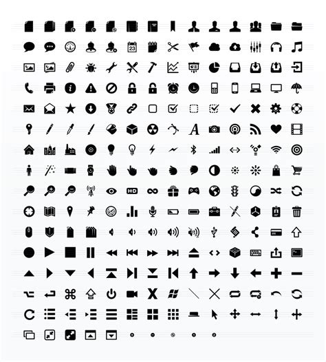 Icon Glyphs Free Icons Library