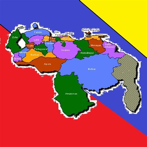 Resultado De Imagen Para El Mapa Politico De Venezuela Con Sus Estados