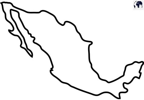 Printable Blank Mexico Map With Outline Transparent Png Map Mexico