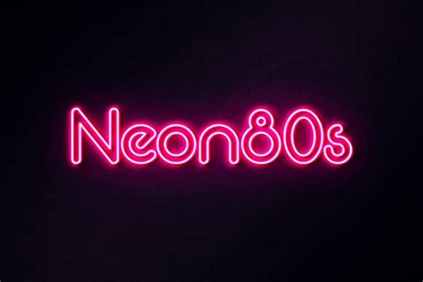 Neon 80s Font Indieground Design Free Font Neon Cool Fonts
