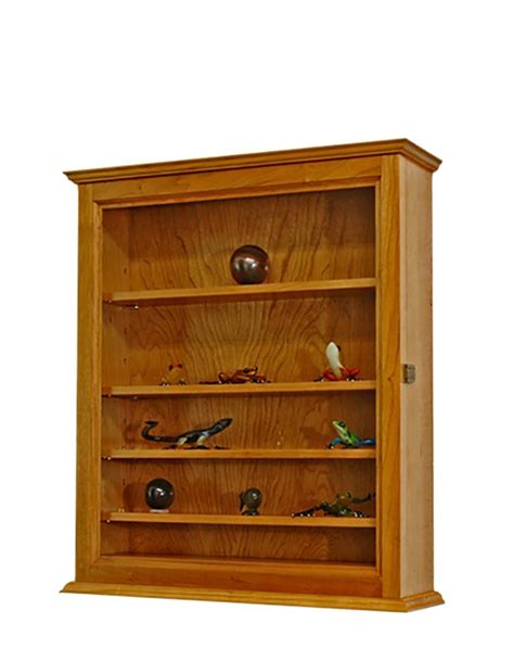 Curio Display Case Wall Cabinet 5 Adjustable Shelves