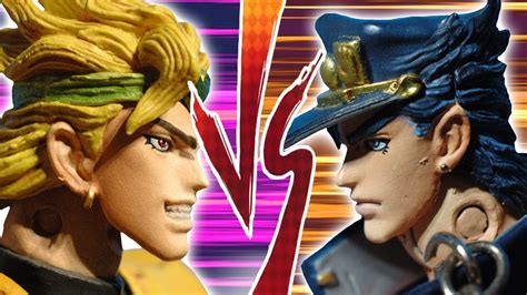 The Greatest Stop Motion Battle Ever Jotaro Vs Dio Youtube