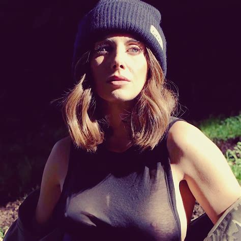 Alison Brie Poses Braless Showing Her Boobs In A See Through Top For Basic Magazine 9 Pics