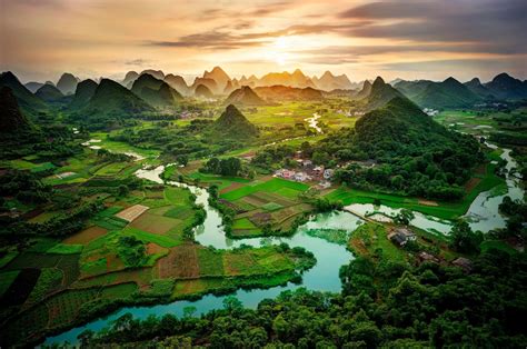 Southern China Guangxi Nature Earth Pictures