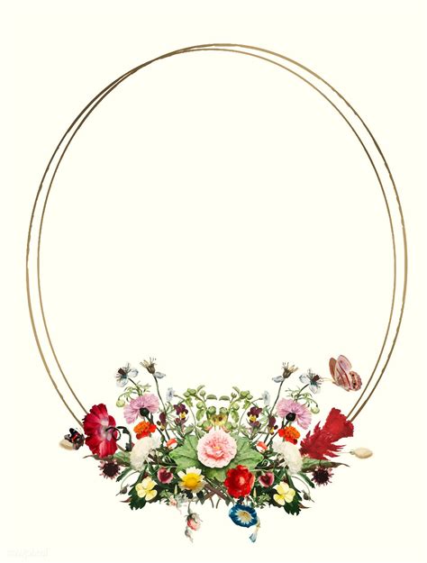 Vintage Illustration Of Decorative Floral Frame Free Image By
