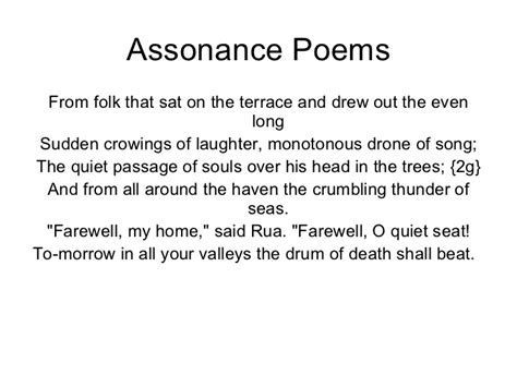 Assonance Poems