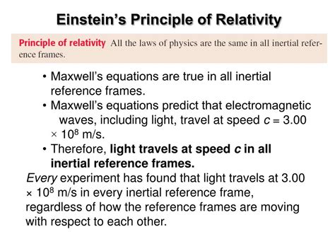 Ppt Chapter 28 Special Relativity Powerpoint Presentation Free