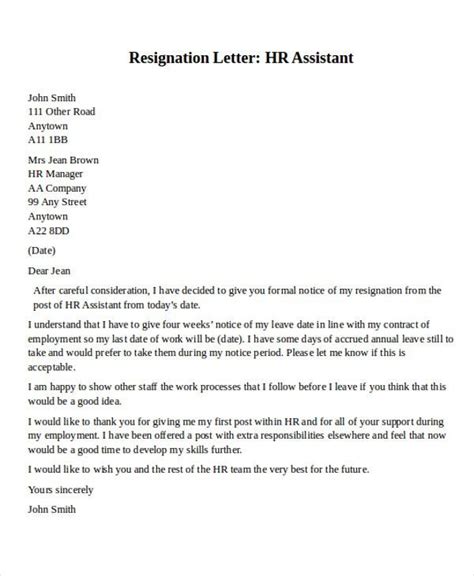 Resignation letters are always formal letters, so you should use a formal letter format, specifically a resignation letter format, when writing one. Resignation Letter Hr Understanding The Background Of Resignation Letter Hr | Resignation letter ...