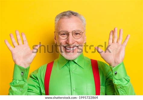 Photo Portrait Old Man Smiling Glasses Stock Photo 1995722864