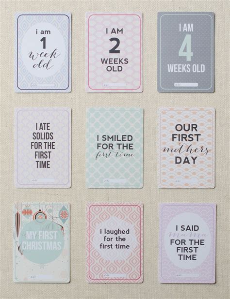 Baby Milestone Cards Ultimate Pack Custom Printz